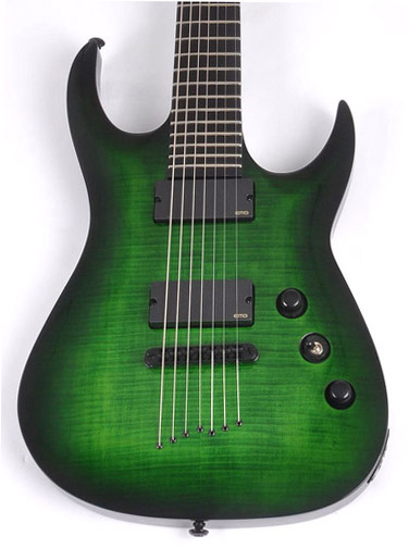 Agile Septor Pro 727 EB EMG Lizardburst Flame B Stock - RondoMusic.com