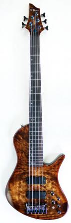 Brice Freak-Out Bass 535 5 String Burl Brown 