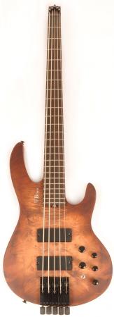 Brice HXB2-405 Headless Nat Burl 5 String - RondoMusic.com