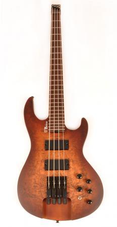 Brice HXB2-404 3/4 AN Short Scale Headless Nat Burl