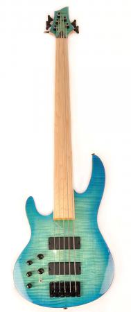 Brice HXB2-405 MN Oceanburst Flame Left Fretless B Stock