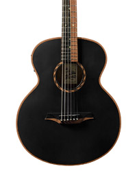 Bromo BAT 8ME Black Solid Top Acoustic Guitar B Stock