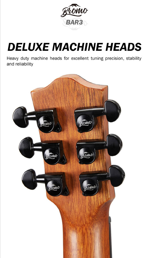 Bromo BAR 3 All-Solid Traveler Guitar