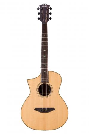 Bromo BAR 5 CEL Left Handed All-Solid Top Cut-A-Way Acoustic/Electric Guitar