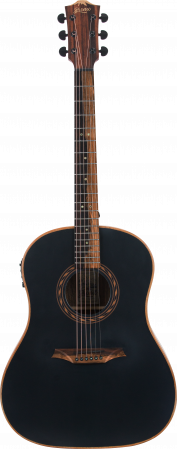 Bromo BAT 9 ME BK Solid Top Dreadnought Guitar