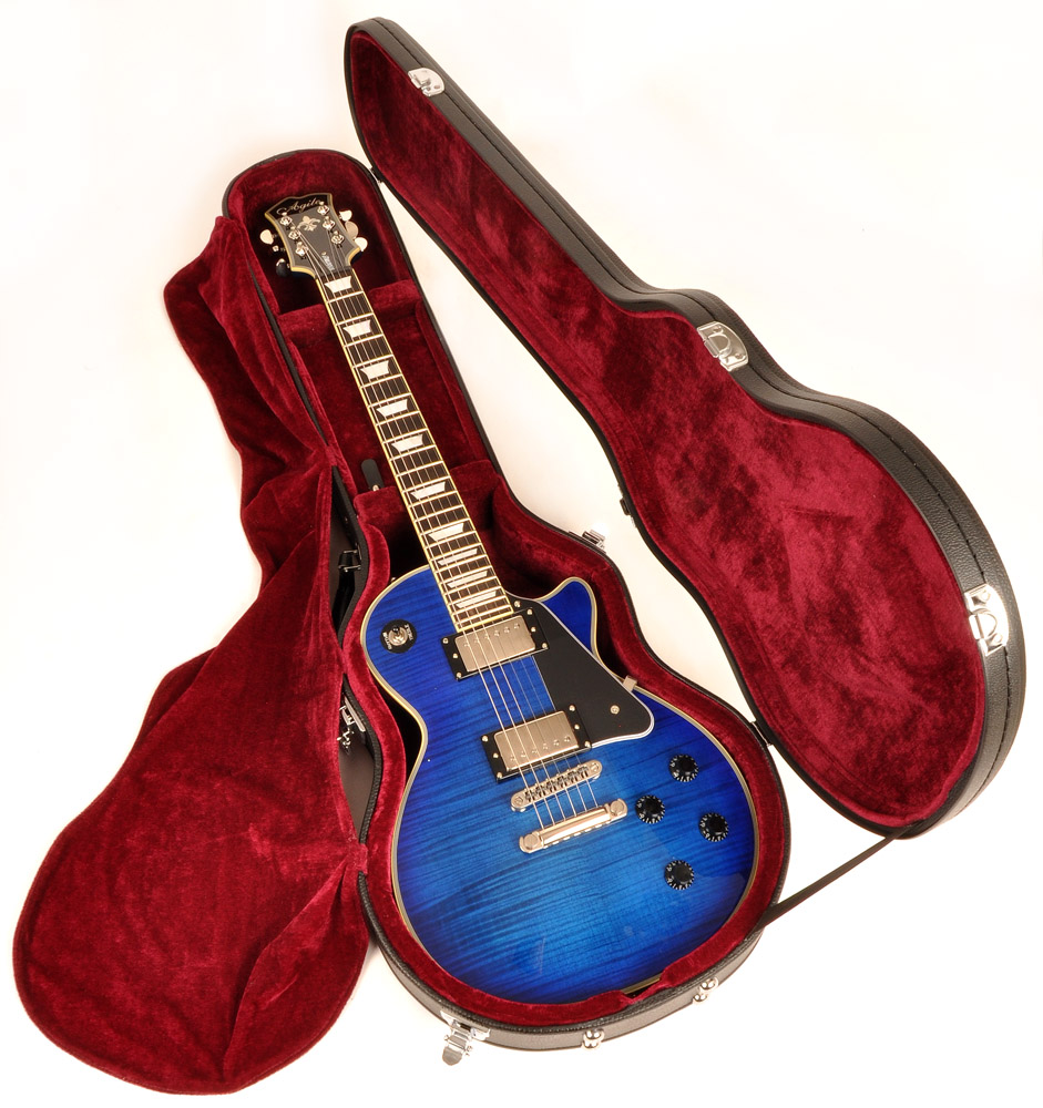 Douglas EGC-400LP Premium Black Guitar Case with Burgundy Lining Advanced  Order (5/20)