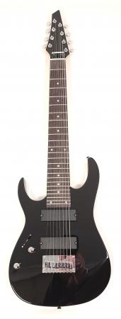 Hadean ELS 8 BK Left Handed 8 String Guitar