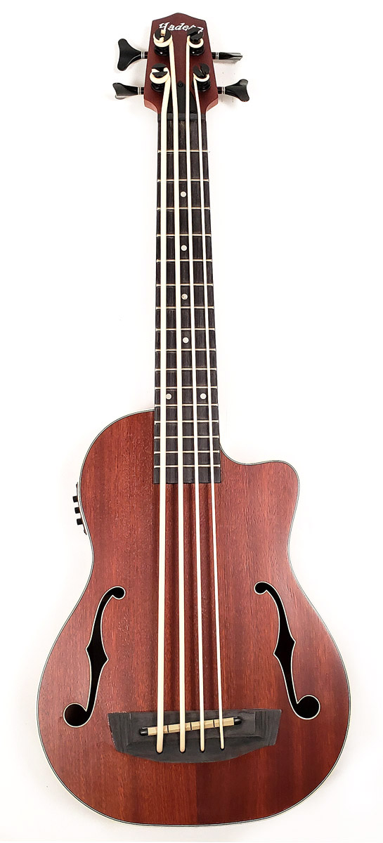 Hadean Acoustic Electric Bass Ukulele UKB-20 FH BK K 