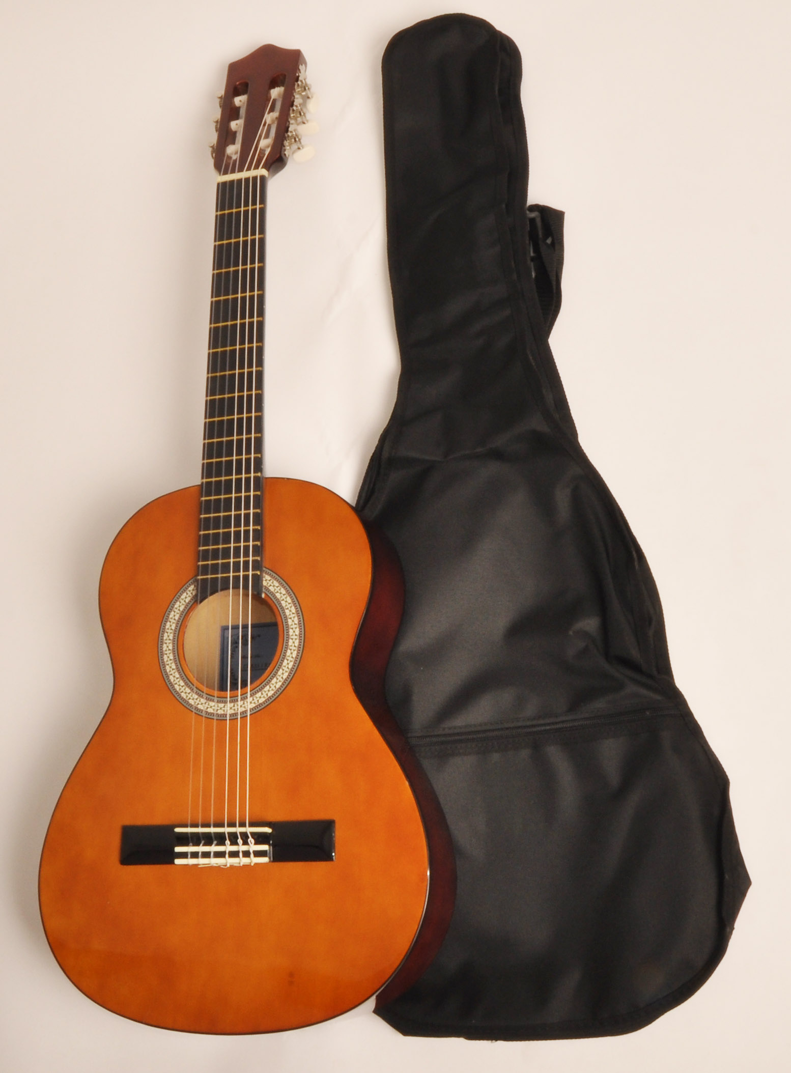 Left Handed Classical Acoustic Guitar 3/4 Size (36 inch) Nylon String w/Bag SX Class Kit 3/4 NA LH 