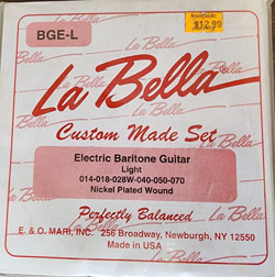 LaBella BGE-L Baritone Electric Guitar Strings