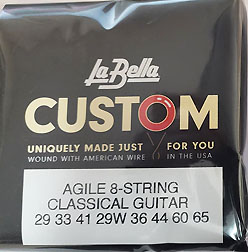 Labella Acoustic 8 String Set Classical Extra Heavy 29-65W
