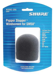 Shure AS58WS Microphone Windscreen for SM58 Box of 10