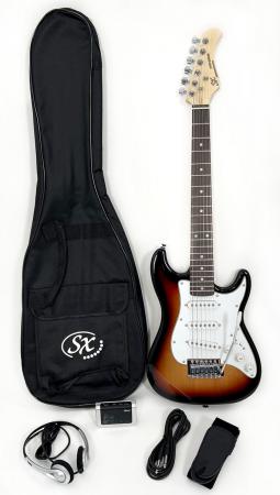 SX RST 1/2 3TS Short Scale Sunburst Guitar Pack