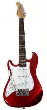 SX RST 1/2 CAR LH Short Scale Red Guitar and Bag Only Left Handed B Stock