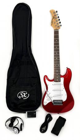 SX RST 1/2 CAR LH 1/2 Size Red Guitar Package Left Handed