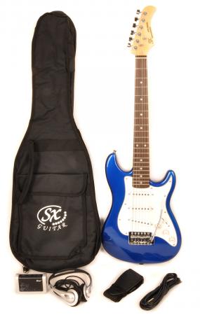 SX RST 1/2 EB Half Size Blue Guitar Pack