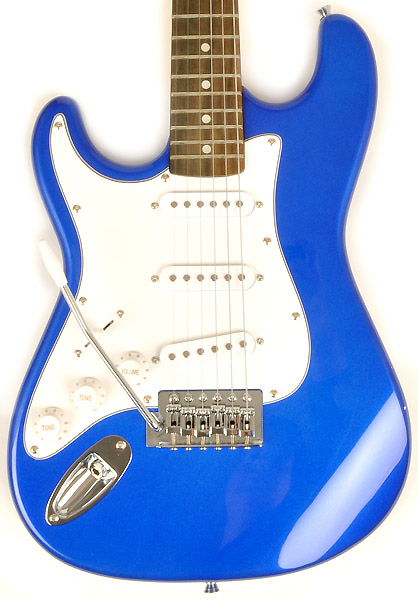 SX RST 3/4 EB Left Handed Short Scale Blue Guitar Pack