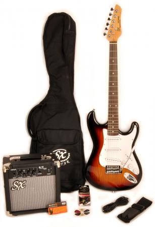 SX RST 3/4 3TS Short Scale Sunburst Guitar Pack