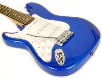 SX RST 3/4 EB Left Handed Short Scale Blue Guitar Pack