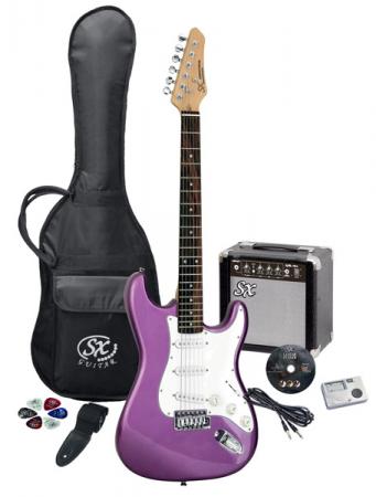 SX RST Pack MPP Purple Full Size Guitar Pack