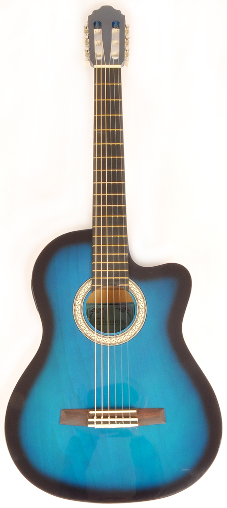 SX CL-150CVT BUS Classical Blue Acoustic Electric