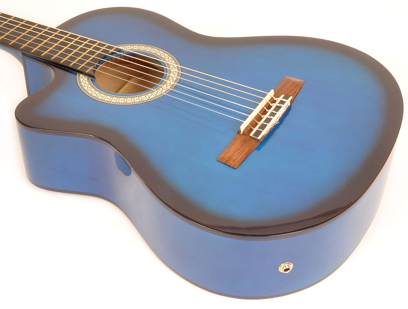 SX CL 150CVT BUS Blue Left Handed Classical Acoustic Electric RondoMusic