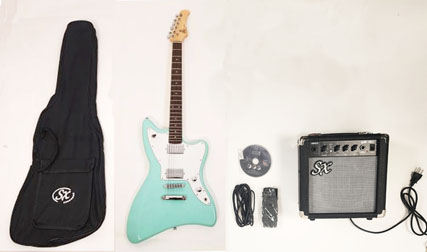 SX Liquid RN Alder H Powder Blue Package With amp Bag, Cord and DVD
