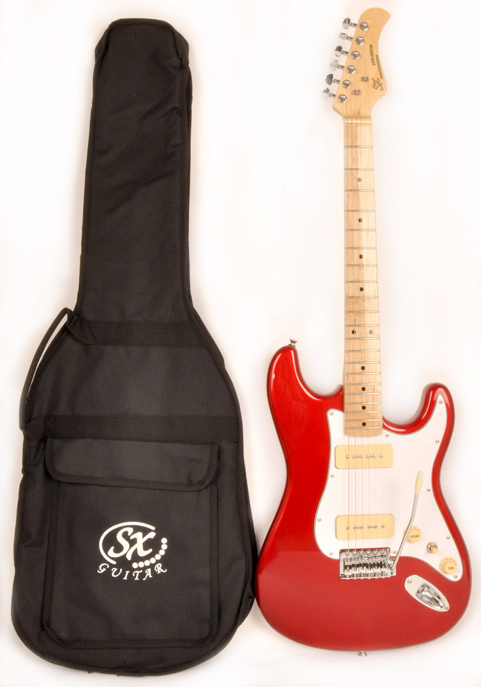 SX Hawk MN Alder P90 Candy Apple Red - RondoMusic.com