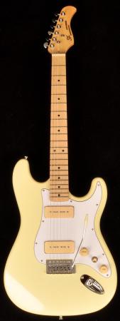 SX Hawk MN Alder P90 Vintage White 