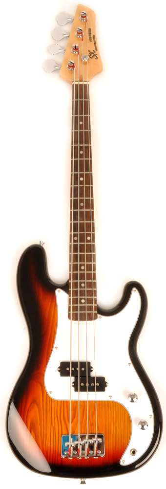 SX エレキベース サンバースト SX Ursa 1 JR RN PK 3TS Sunburst 3/4 Bass Guitar Pack