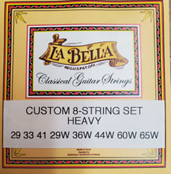 Labella Acoustic 8 String Set Classical Extra Heavy 29-65W