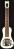 SX Lap 1 White Electric Lap Steel Guitar W/Bag and Stand 7