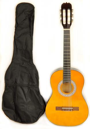 BEGINNER LEFT HANDED CLASSICAL ACOUSTIC GUITAR 1/2 SIZE (34