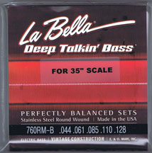 LaBella 760RM-B Extra Long Roundwound Bass Strings, 5-String Set