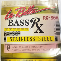 Labella RX-S6A 6 String Bass Strings (2 Sets !)