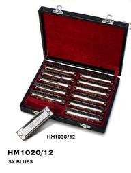 SX HM1020/ 12 Piece Harmonica Set