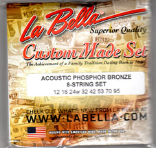 LaBella Acoustic 8 String Set Long / Heavy (12-95)