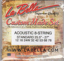 Labella Acoustic 8 String Set Phosphor Bronze