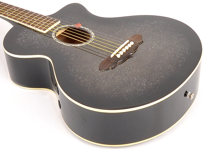 GYPSY   ROSE   アコースティックギター　GRA1K-CBK  コンパクトサイズ　女性にお勧め　ラメ入り　弦交換済　専用ソフトケース付　　 Gypsy Rose GRA1K CPK acoustic guitar