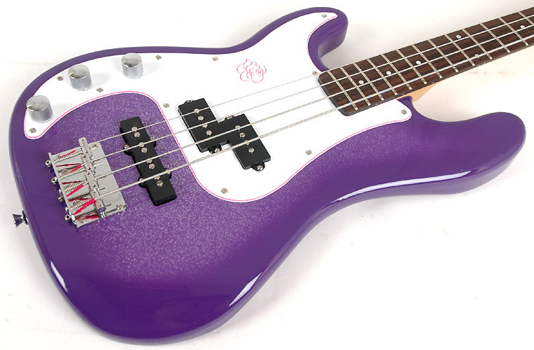 Gypsy Rose Bass Guitar Package GRB1K / CPP Purple Left