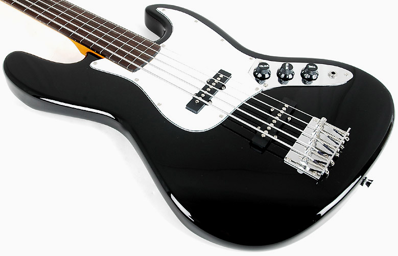 SX SJB 62 4 1 5 String Fretless Black Bass at RondoMusic