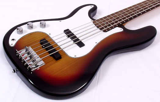 SX SPB-62 4+1 5-String 3TS 5 String Bass Left Handed at RondoMusic.com