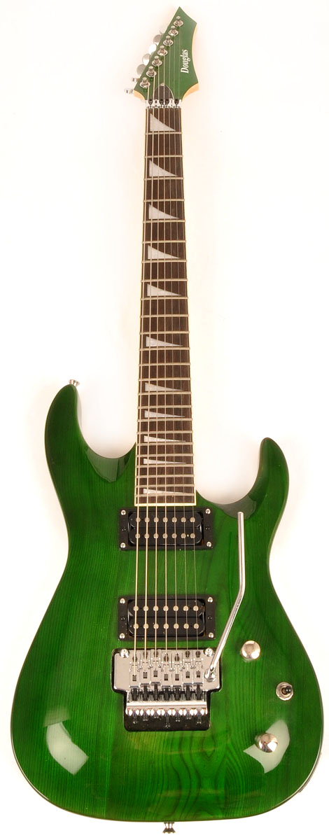 Douglas Scope 727 Tribal Green 7 String Guitar RondoMusic