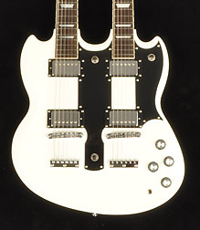 Agile Valkyrie Double Neck White 6/12 w/Case