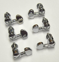 Grover Rotomatic 102-18C (3L+3R) Chrome Reclaimed Tuners Set of 6